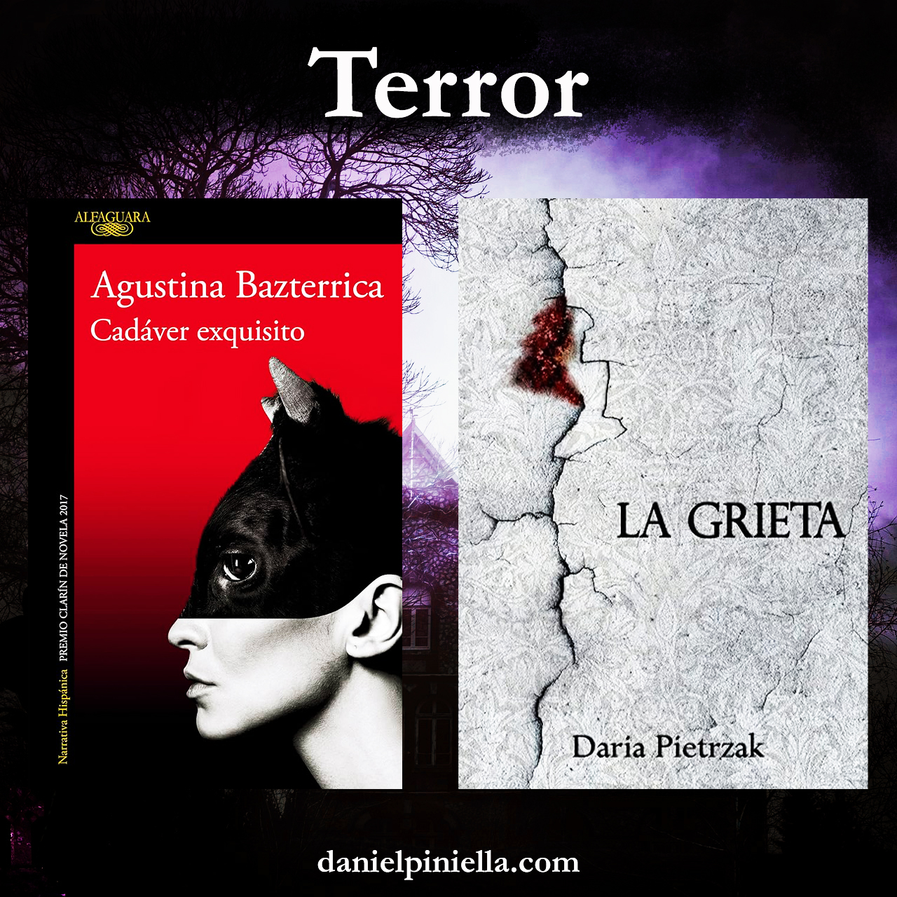 Reseñas de terror de Cadáver exquisito de Agustina Bazterrica y La grieta de Daria Pietrzak.